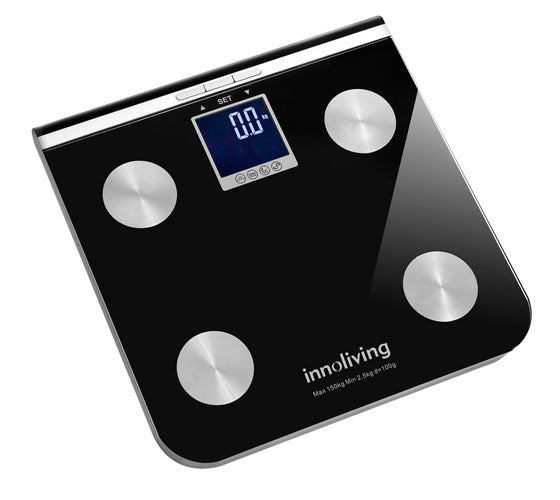 Cântar Digital Smart cu Analiză Corporală Innoliving INN-117 Max 150 kg Design Ultraslim Cu Ccran Mare Iluminat