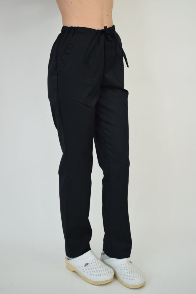 Uniforma Pentru Femei D06 Rosu + Negru Cu Pantaloni Negri