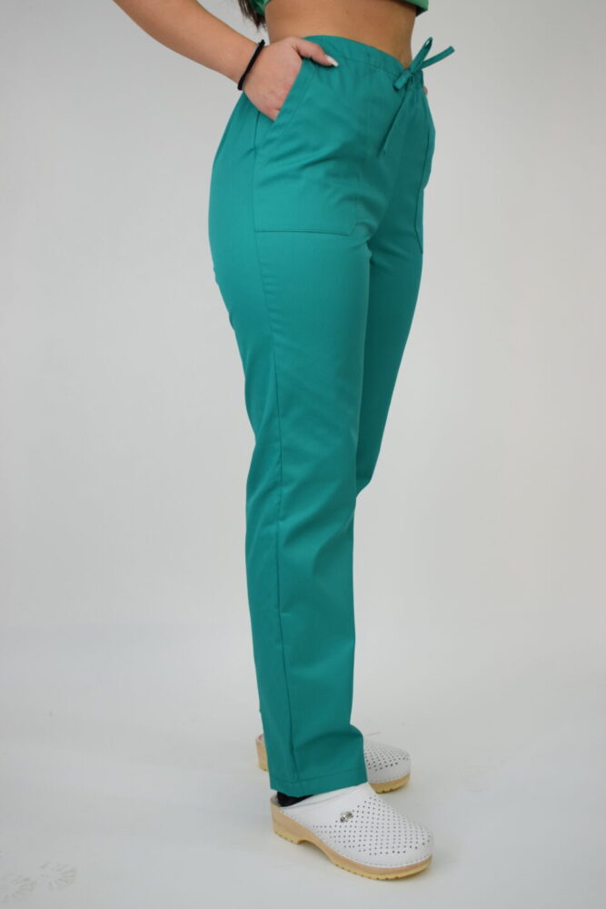Uniforma Pentru Femei D06 Verde Inchis Cu Pantaloni