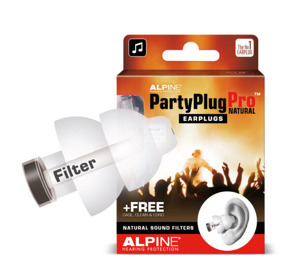 Dopuri de urechi pentru concerte Alpine PartyPlug Pro Natural