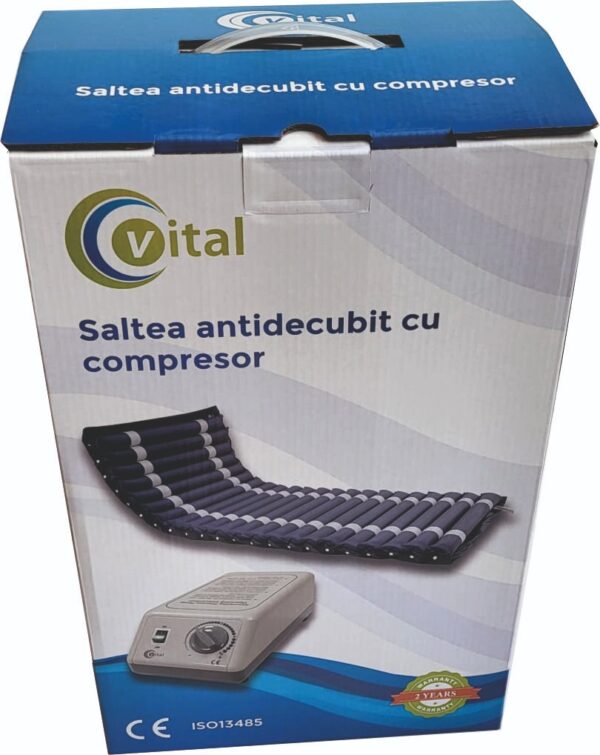 Saltea Antiescare Tubulara Cu Compresor VITAL Pana la 150kg