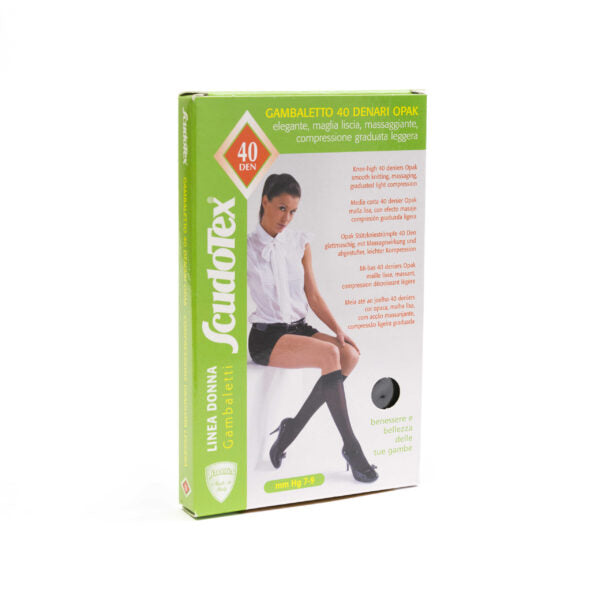 Ciorapi Compresivi Dama 7-9mmHg Scudotex 468 40DEN Pana La Genunchi