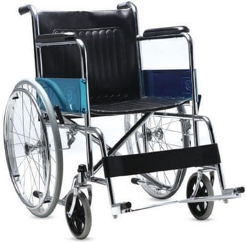 Fotoliu Rulant Din Otel Cromat Pliabil Case G100 Pana la 100kg