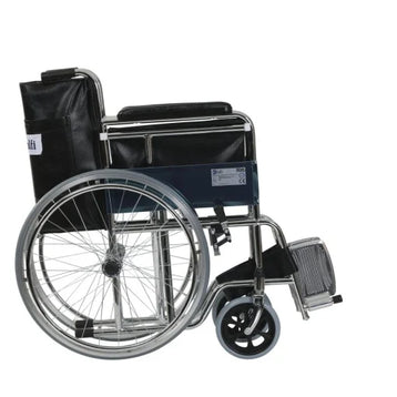 Fotoliu Rulant Din Otel Cromat Pliabil Case G100 Pana la 100kg