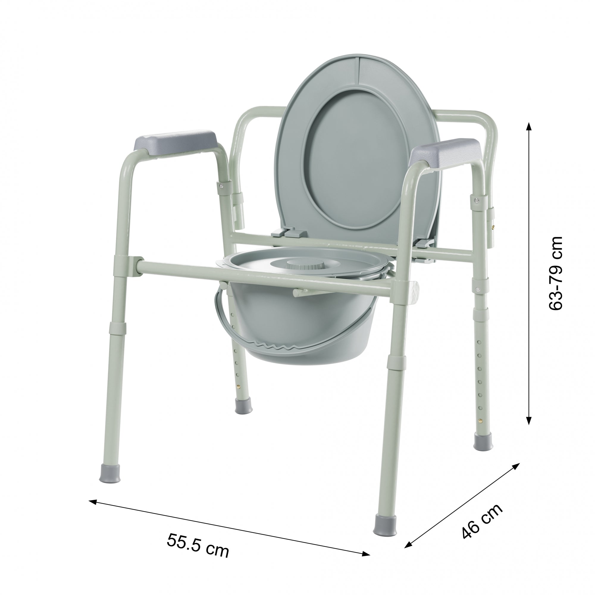 Scaun de Toaleta Pliabil Usor si Compact Pana la 135kg Kid-Man