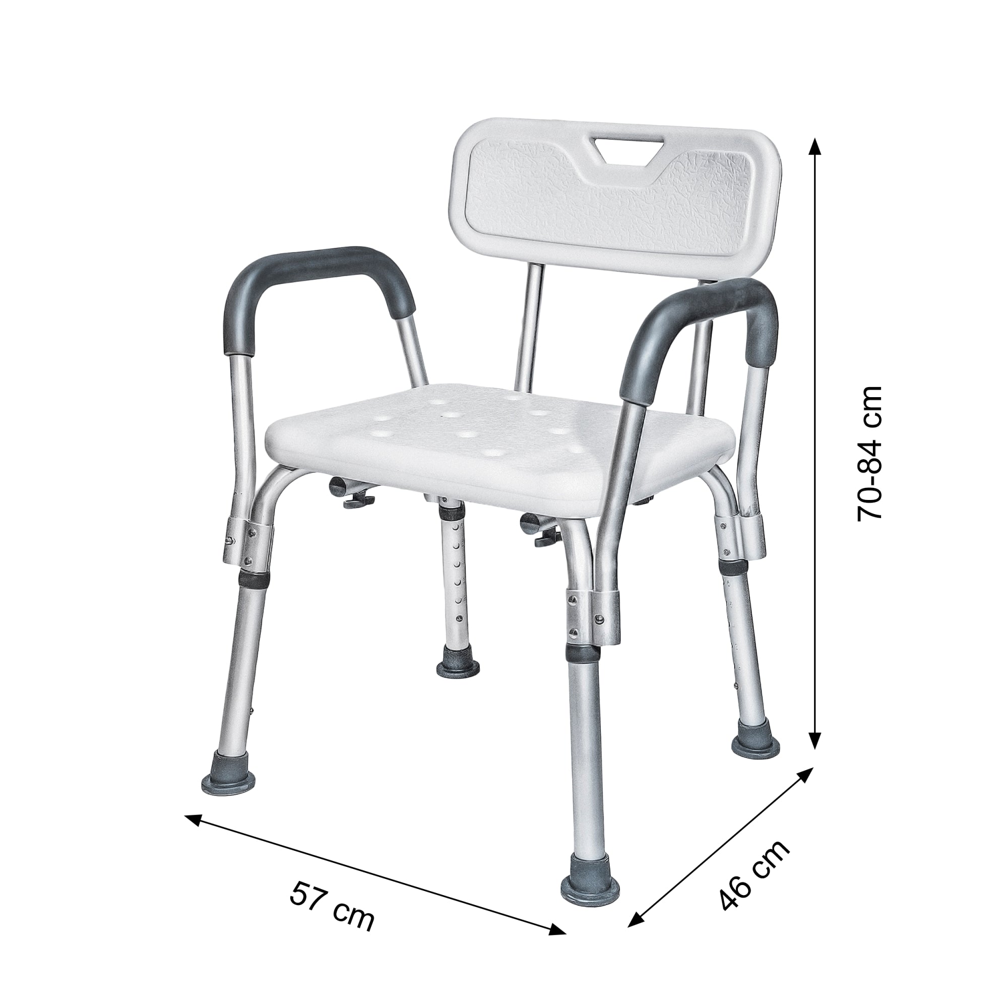 Scaun Pentru Dus Din Aluminiu Usor cu Manere Detasabile Pana la 100kg Kid-Man