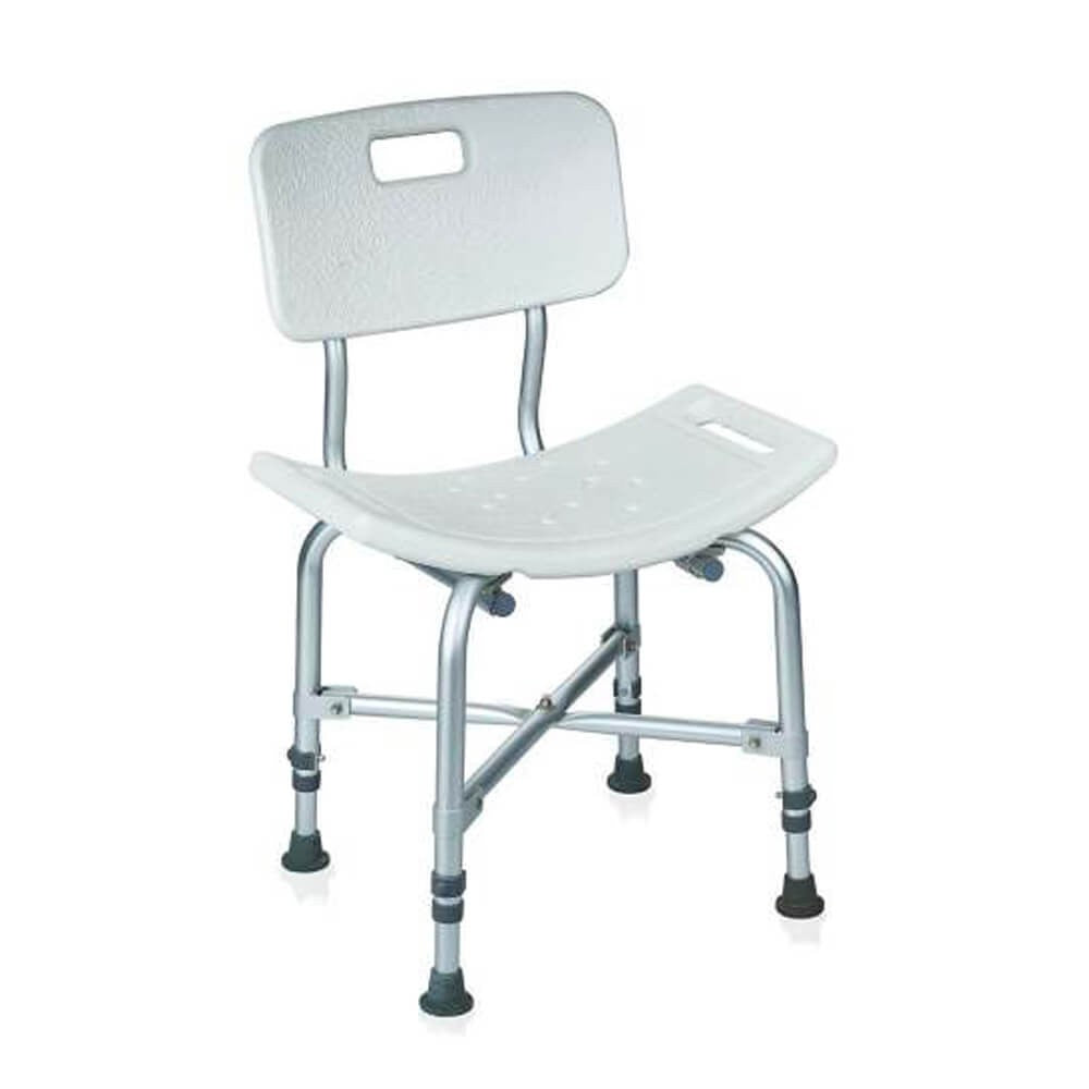 Scaun De Baie Dreptunghiular Cu Spatar Si Inaltime Reglabila Pentru Persoane Supraponderale Moretti RH830 Pana La 227kg