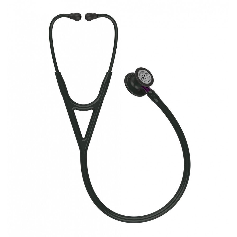Stetoscop 3M™ Littmann® Cardiology IV Negru/Violet Si Capsula Neagra (Black/Violet/Black)