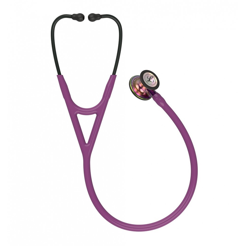 Stetoscop 3M™ Littmann® Cardiology IV Violet Si Capsula Curcubeu (Plum/Violet/Rainbow)