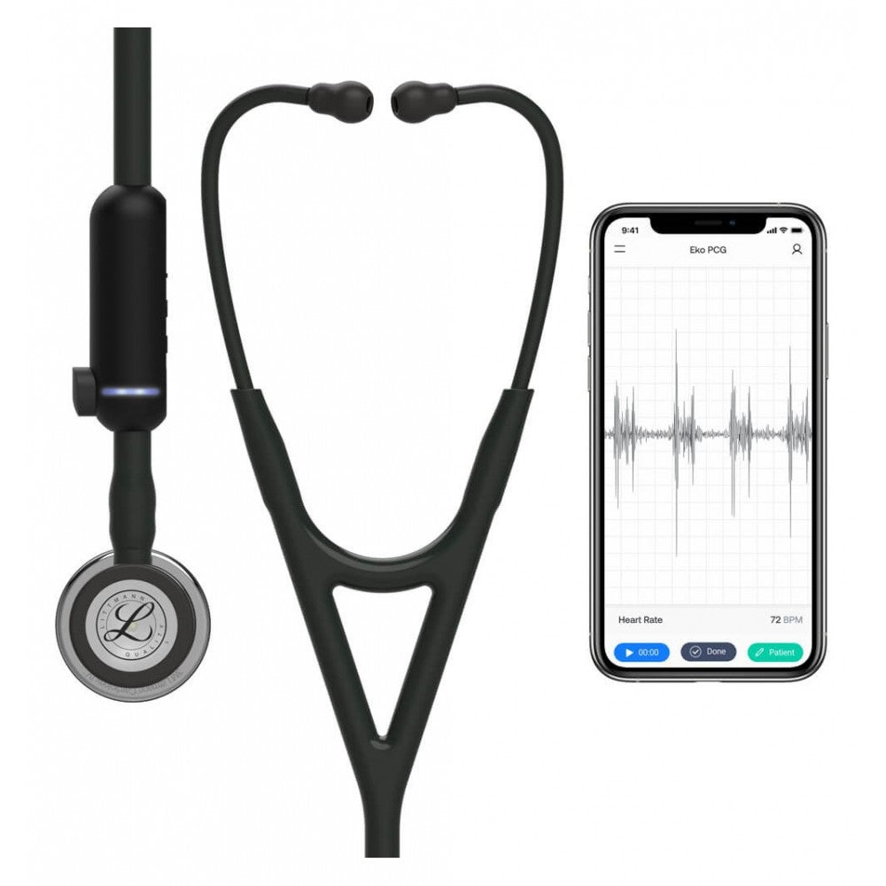 Stetoscop Electronic 3M™ Littmann® CORE Digital Negru Si Capsula Oglinda (Black/High-Polish Mirror)