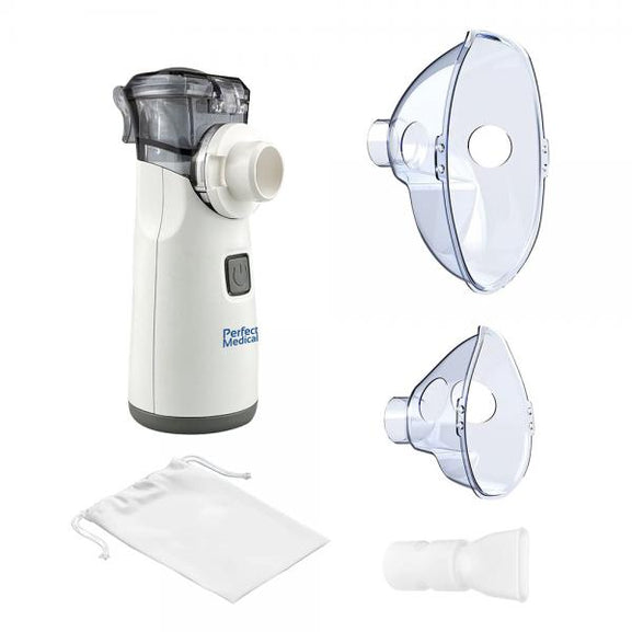 Nebulizator Aerosol Silentios Cu Ultrasunete Perfect Medical® PM-35 Portabil Cu Tehnologia Mesh