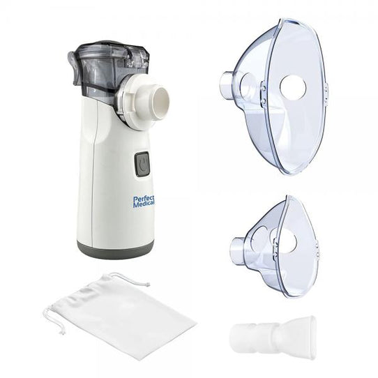 Nebulizator Aerosol Silentios Cu Ultrasunete Perfect Medical® PM-35 Portabil Cu Tehnologia Mesh