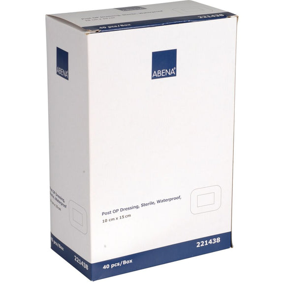 ABENA Plasturi Sterili Post-OP Impermeabili Antibacterieni 10 x 15 cm 40 buc