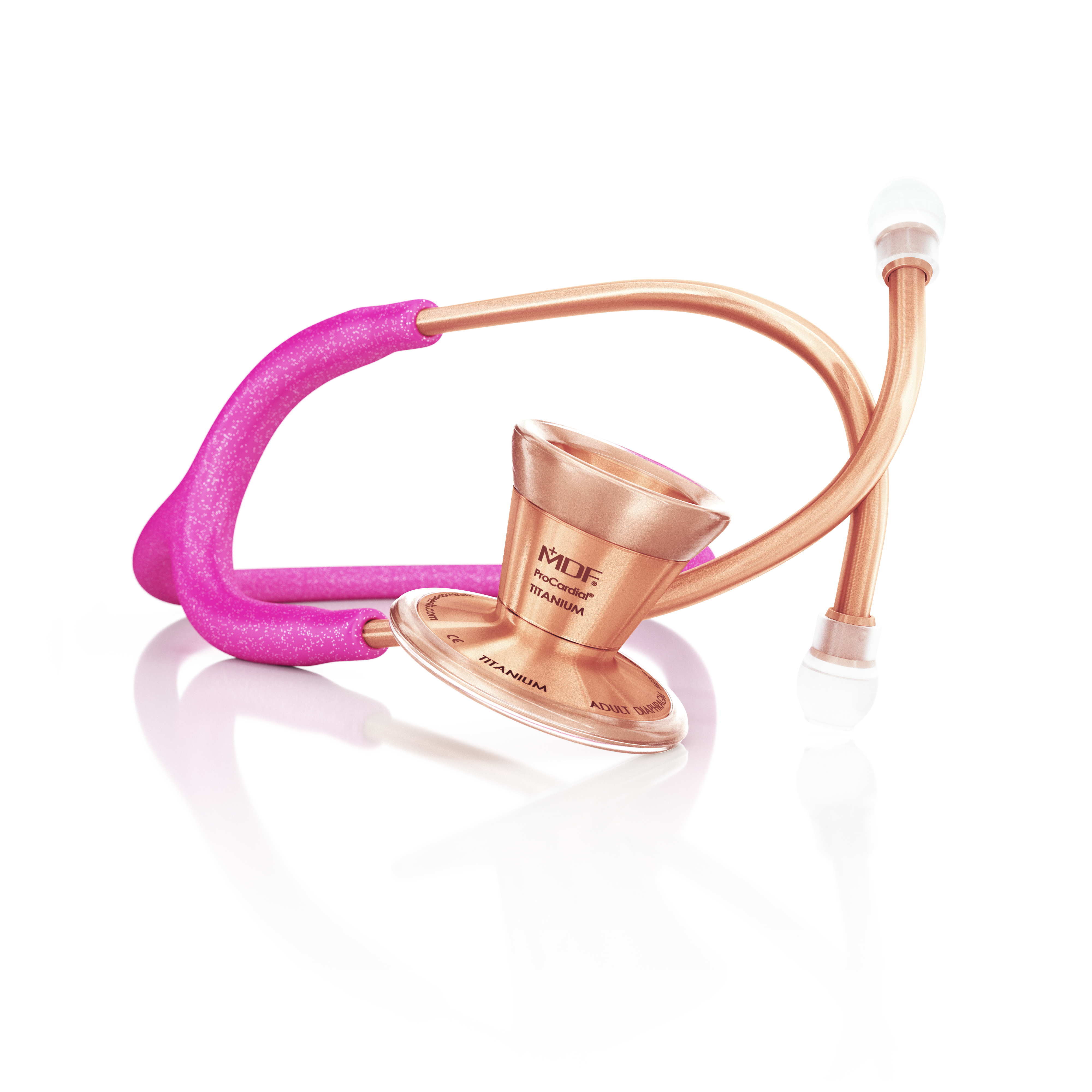 Stetoscop MDF Stainless ProCardial Fairy Pink Glitter Rose Gold
