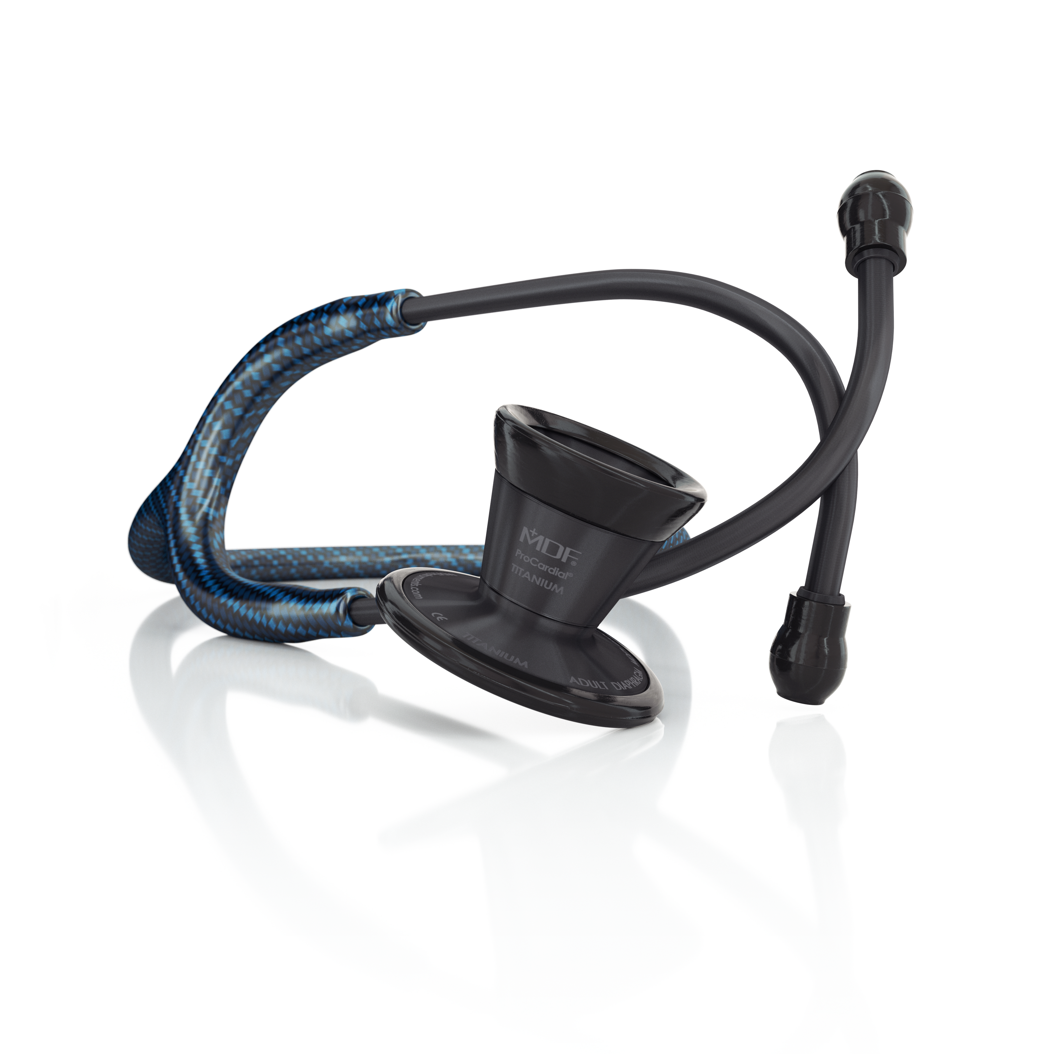 Stetoscop MDF Cardiology Titanium Poseidon Black Out