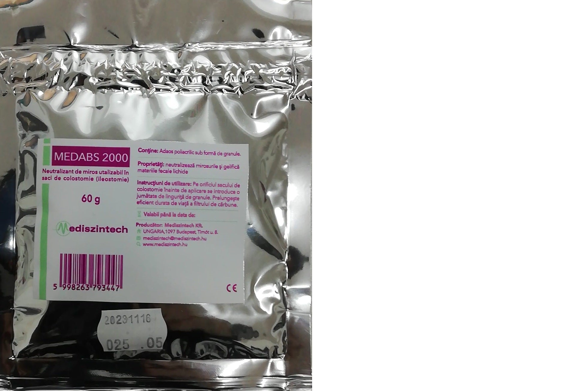 Neutralizant Mirosuri De Stoma Pulbere Medabs 2000