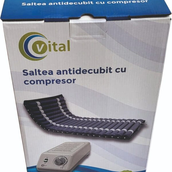 Saltea Antiescare Tubulara Cu Compresor VITAL Pana la 150kg