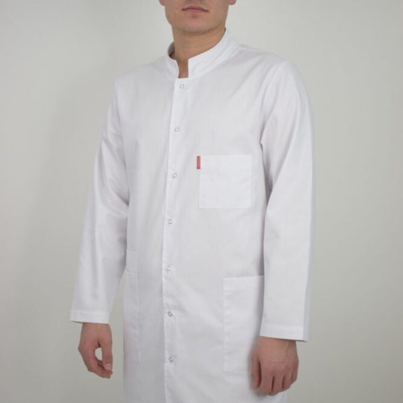 Halat De Barbati Lung Cu Maneca Lunga Alb C03LML