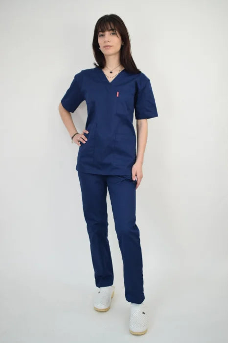 Uniforma Unisex Croiala Simpla Dreapta Bleumarin