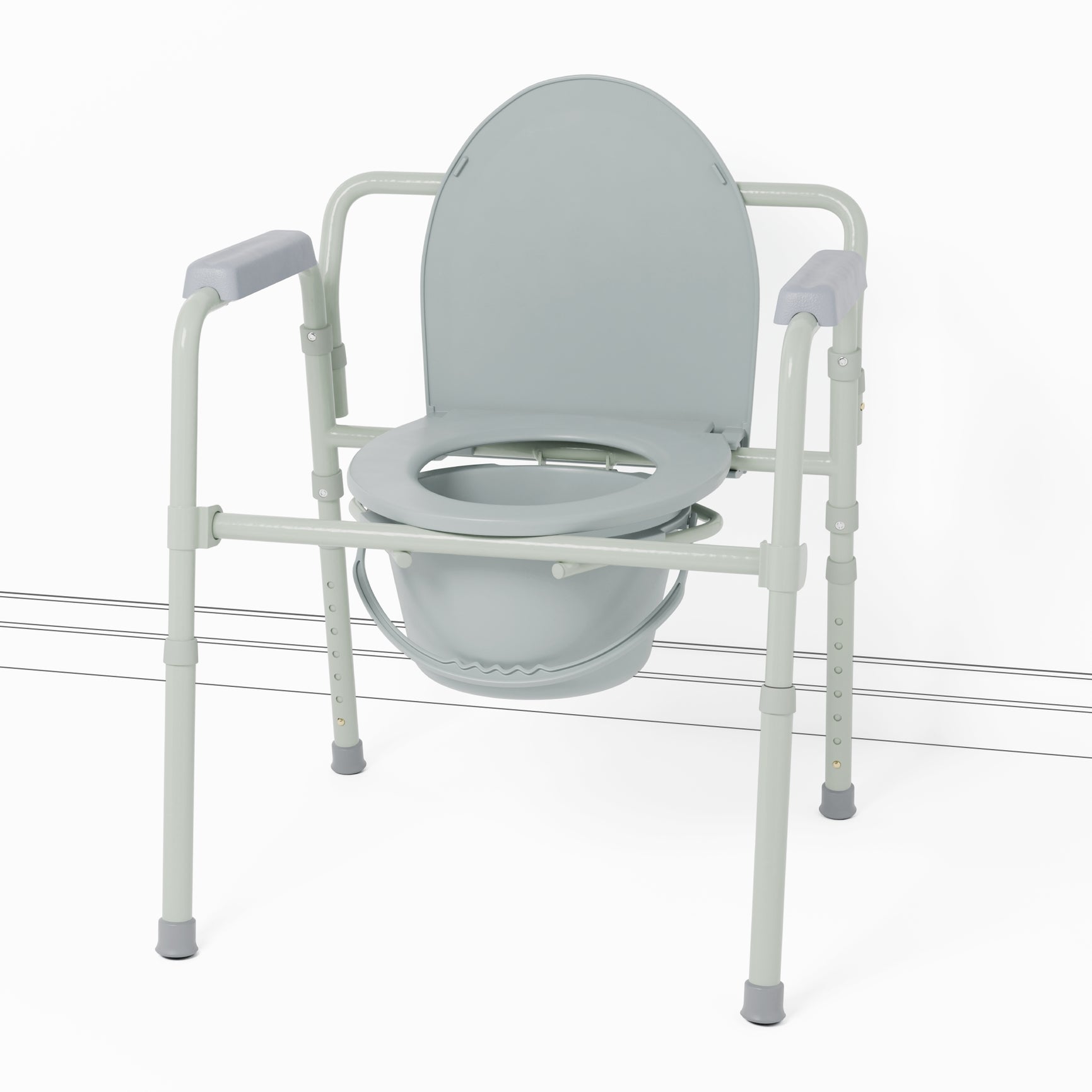 Scaun de Toaleta Pliabil Usor si Compact Pana la 135kg Kid-Man