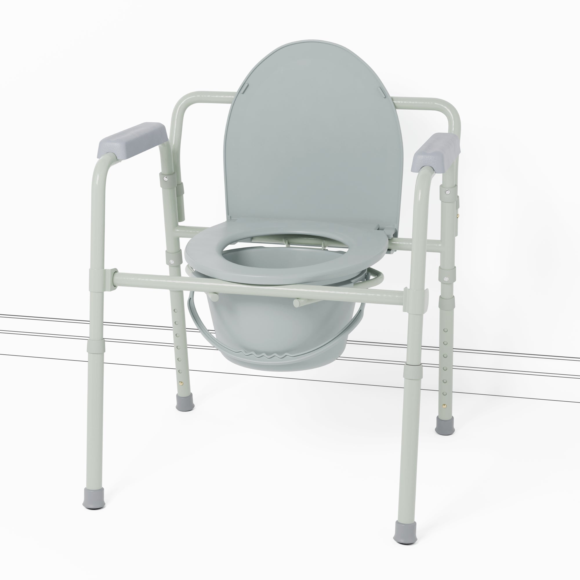 Scaun de Toaleta Pliabil Usor si Compact Pana la 135kg Kid-Man