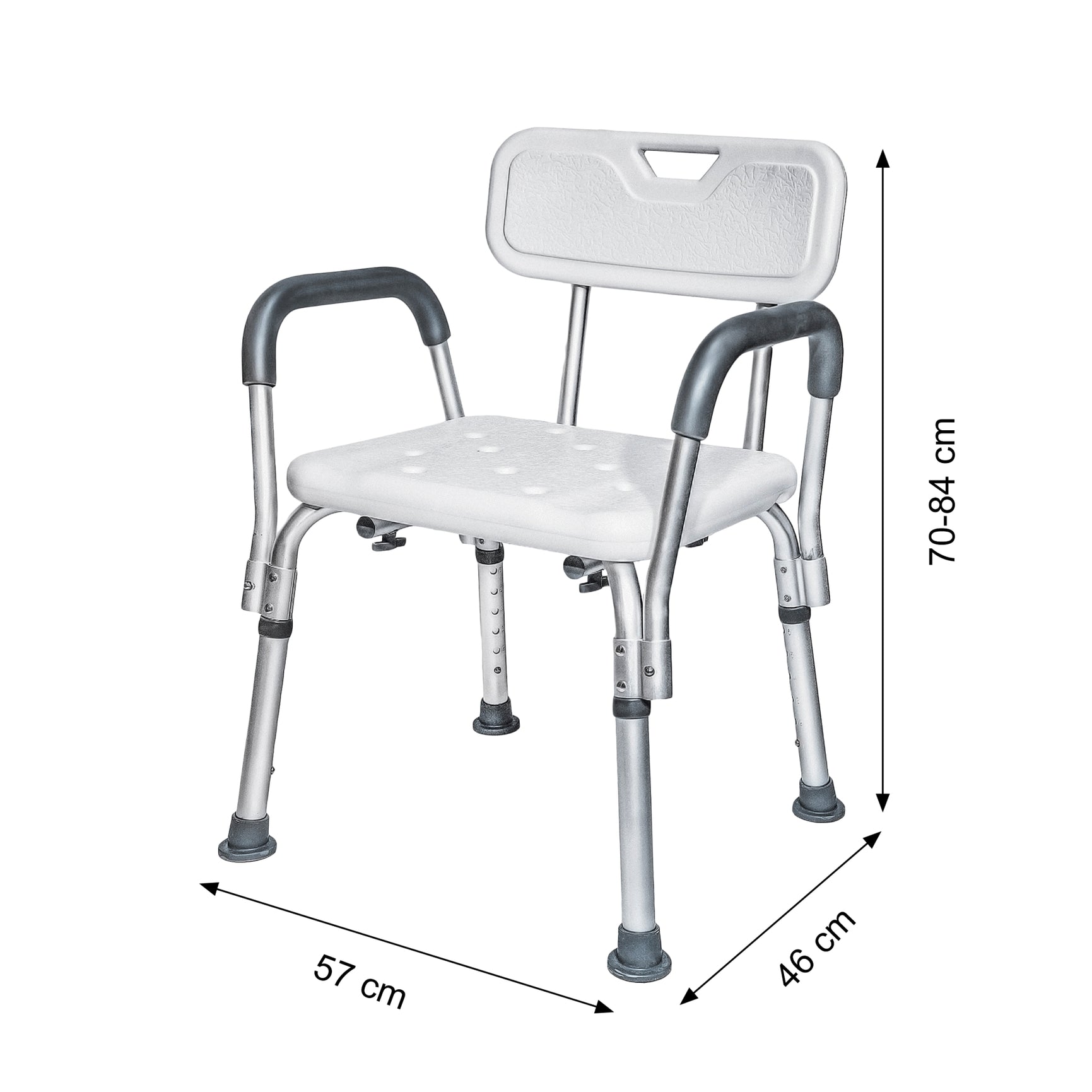 Scaun Pentru Dus Din Aluminiu Usor cu Manere Detasabile Pana la 100kg Kid-Man