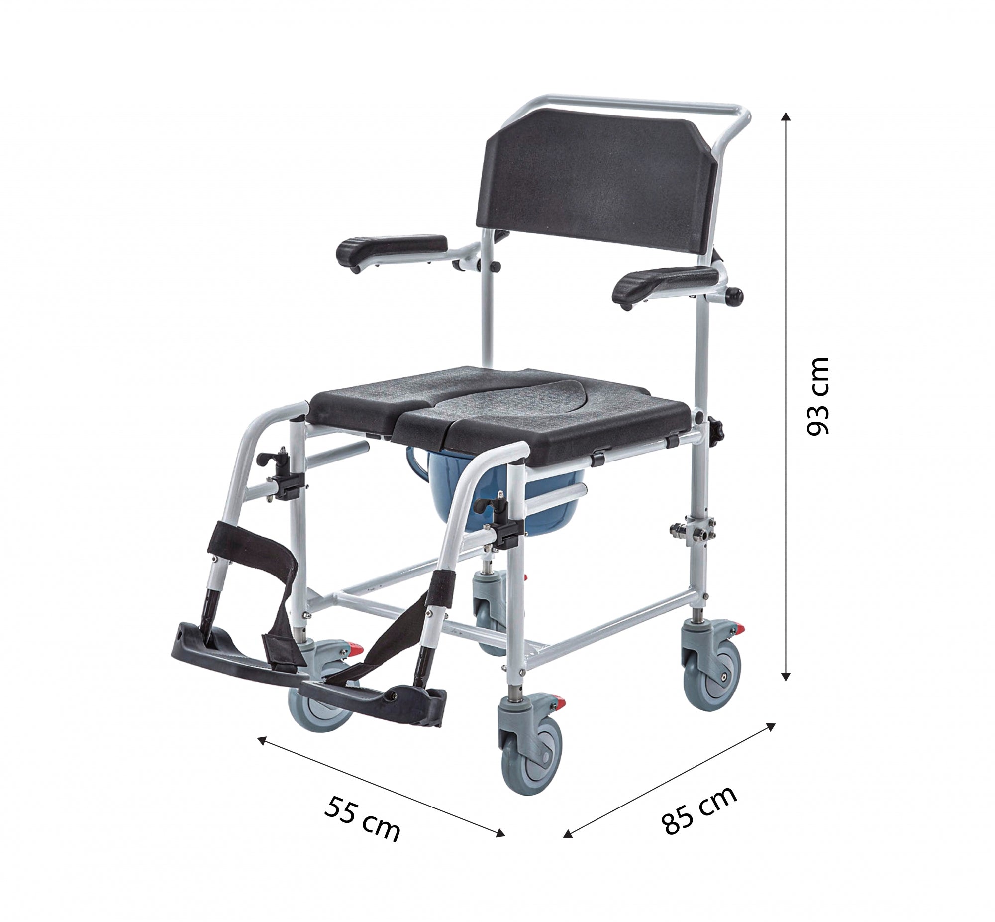 Scaun de Dus si Toaleta din Aluminiu Kid-Man AKVA Pana la 120kg
