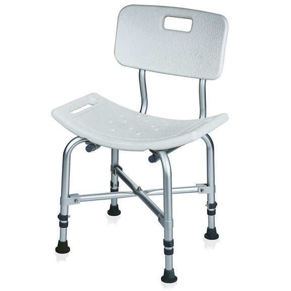 Scaun De Baie Dreptunghiular Cu Spatar Si Inaltime Reglabila Pentru Persoane Supraponderale Moretti RH830 Pana La 227kg