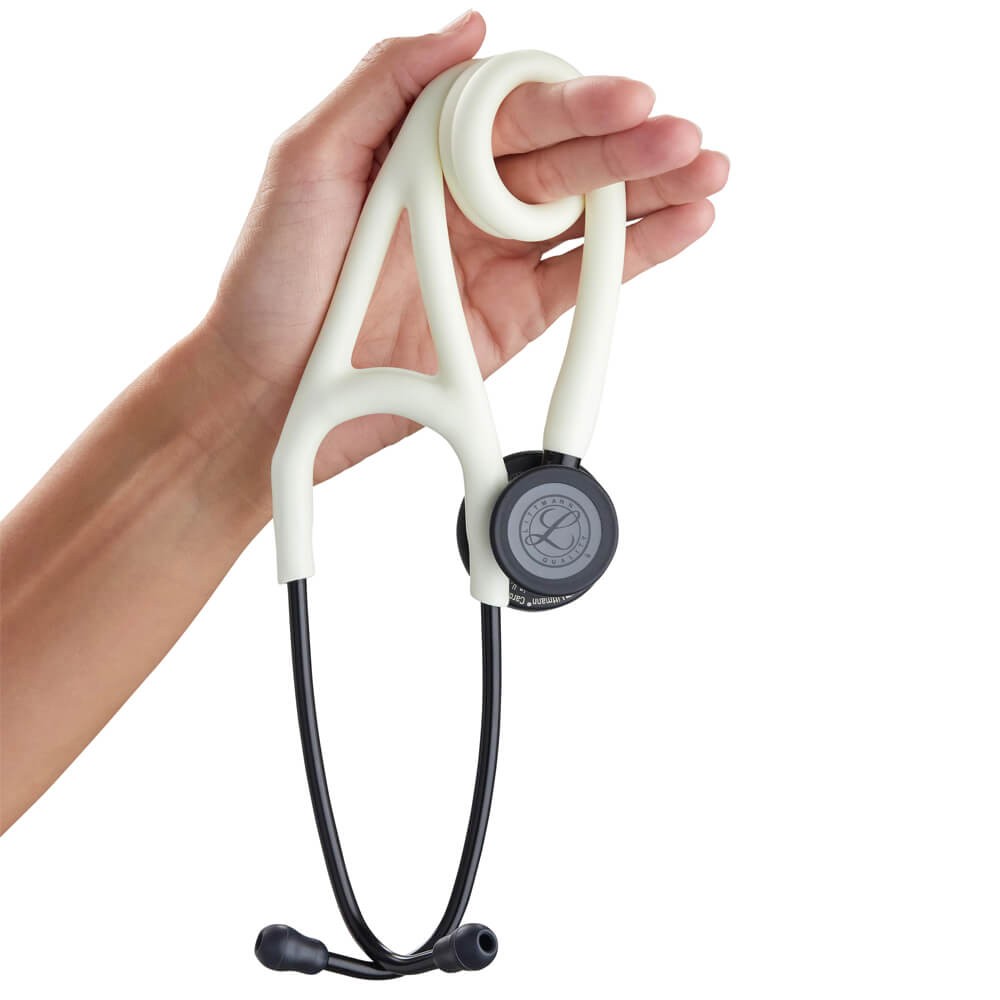 Stetoscop 3M™ Littmann® Cardiology IV Alb Cu Tub Satinat Si Capsula Negru Mat (Alabaster/Black Matte/Satin Finish)