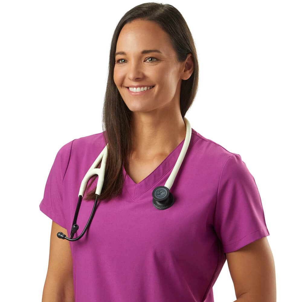 Stetoscop 3M™ Littmann® Cardiology IV Alb Cu Tub Satinat Si Capsula Negru Mat (Alabaster/Black Matte/Satin Finish)