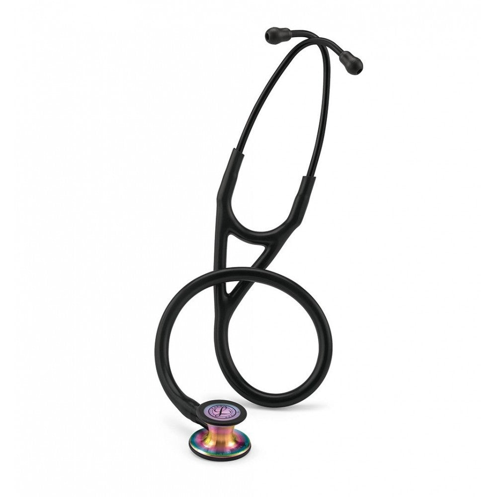 Stetoscop 3M™ Littmann® Cardiology IV Negru Si Capsula Curcubeu (Black/Rainbow)