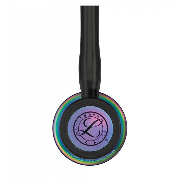 Stetoscop 3M™ Littmann® Cardiology IV Negru Si Capsula Curcubeu (Black/Rainbow)
