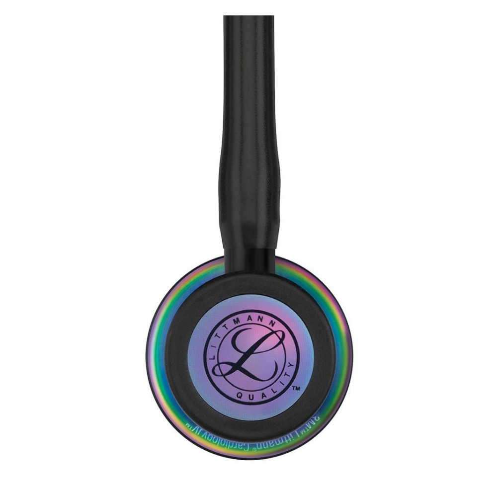 Stetoscop 3M™ Littmann® Cardiology IV Negru Si Capsula Curcubeu (Black/Rainbow)
