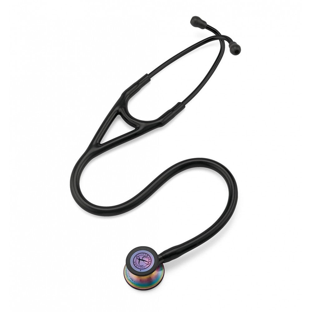 Stetoscop 3M™ Littmann® Cardiology IV Negru Si Capsula Curcubeu (Black/Rainbow)