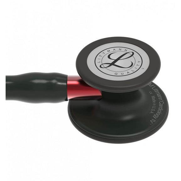 Stetoscop 3M™ Littmann® Cardiology IV Negru Complet/Rosu (Black/Black/Red)