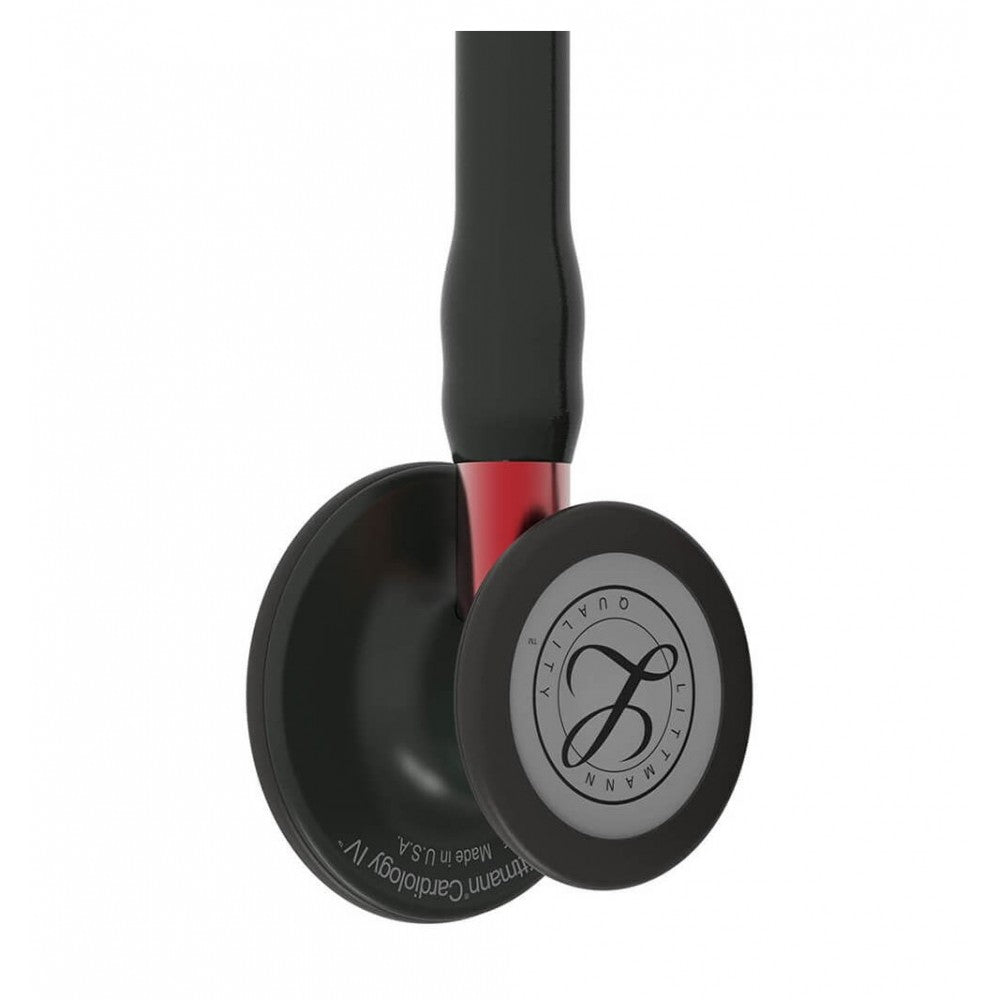 Stetoscop 3M™ Littmann® Cardiology IV Negru Complet/Rosu (Black/Black/Red)