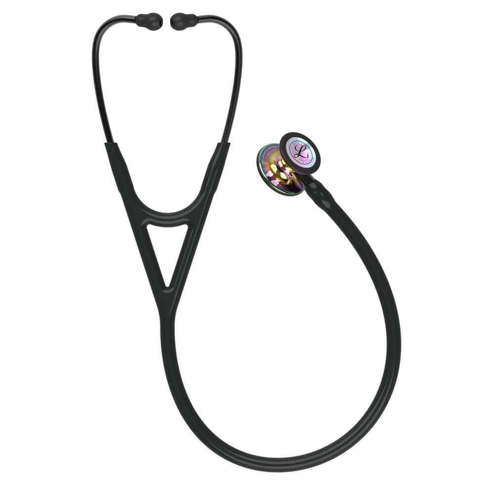 Stetoscop 3M™ Littmann® Cardiology IV Negru/Fumuriu Si Capsula Curcubeu (Black/Smoke/High-Polish Rainbow)