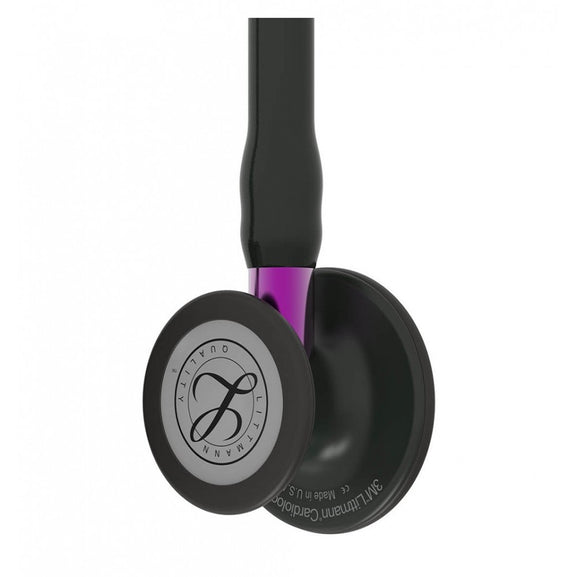 Stetoscop 3M™ Littmann® Cardiology IV Negru/Violet Si Capsula Neagra (Black/Violet/Black)
