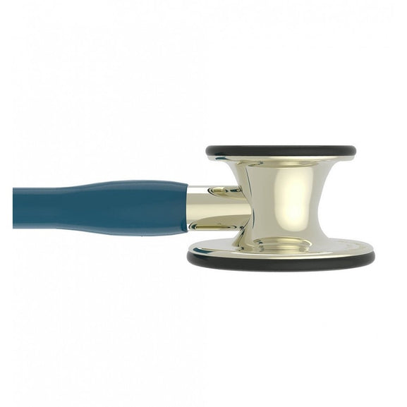 Stetoscop 3M™ Littmann® Cardiology IV Turcoaz Inchis Si Capsula Sampanie (Caribbean Blue/Champagne)