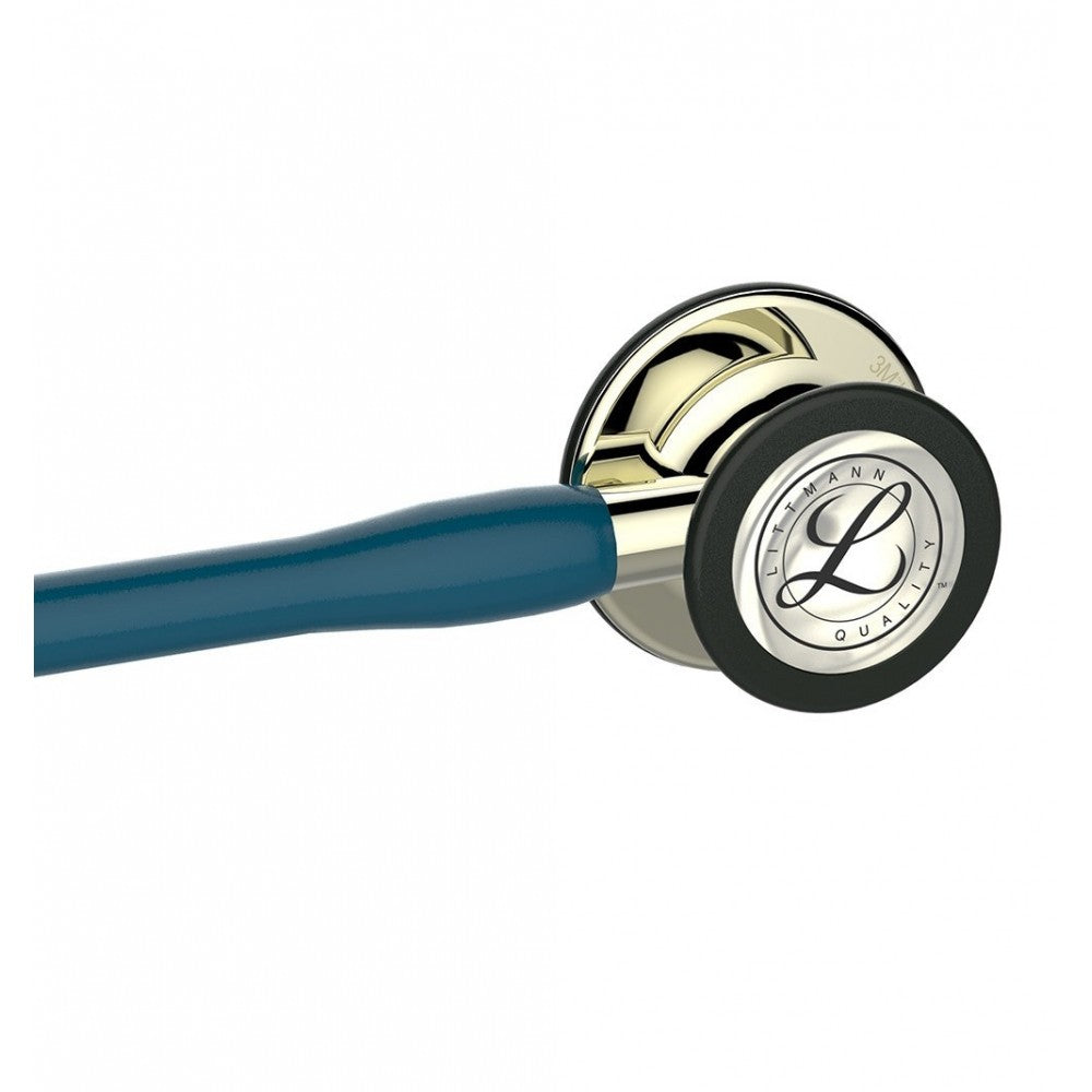 Stetoscop 3M™ Littmann® Cardiology IV Turcoaz Inchis Si Capsula Sampanie (Caribbean Blue/Champagne)