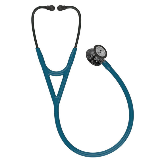 Stetoscop 3M™ Littmann® Cardiology IV Turcoaz Inchis/Negru Si Capsula Fumurie (Caribbean Blue/Black/Mirror/High-Polish Smoke)