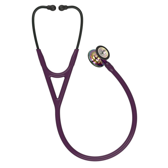 Stetoscop 3M™ Littmann® Cardiology IV Violet/Negru Si Capsula Curcubeu (Plum/Violet/Black/High-Polish Rainbow)