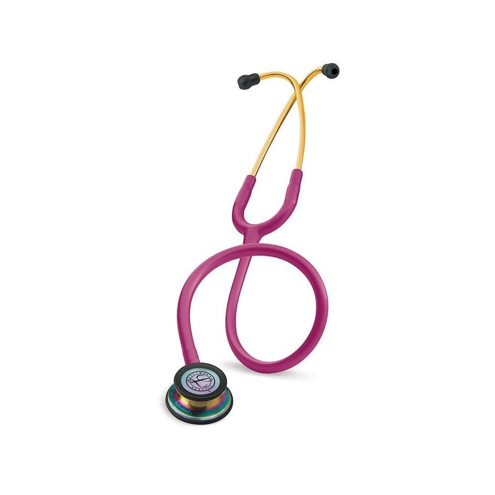 Stetoscop 3M™ Littmann® Classic III Roz Inchis Si Capsula Curcubeu (Rasperry/Rainbow)