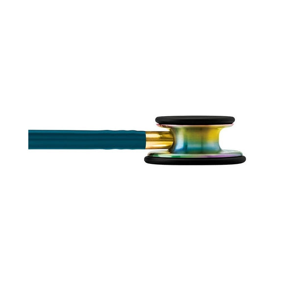 Stetoscop 3M™ Littmann® Classic III Turcoaz Inchis Si Capsula Curcubeu (Caribbean Blue/Rainbow)