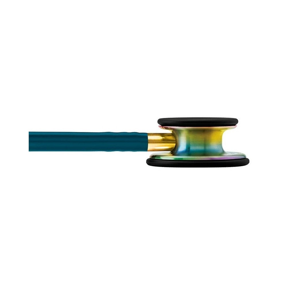 Stetoscop 3M™ Littmann® Classic III Turcoaz Inchis Si Capsula Curcubeu (Caribbean Blue/Rainbow)
