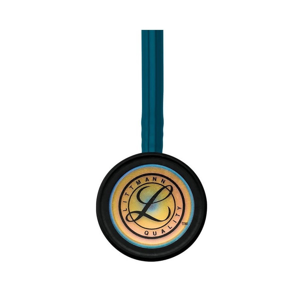 Stetoscop 3M™ Littmann® Classic III Turcoaz Inchis Si Capsula Curcubeu (Caribbean Blue/Rainbow)