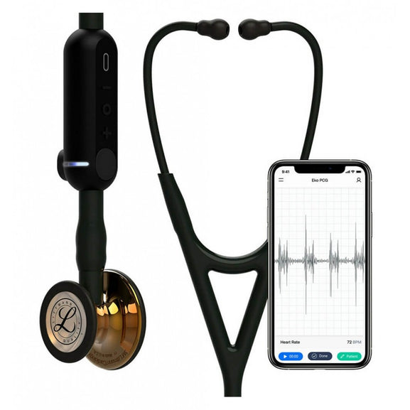 Stetoscop Electronic 3M™ Littmann® CORE Digital Negru Si Capsula Cupru (Black/High-Polish Copper)