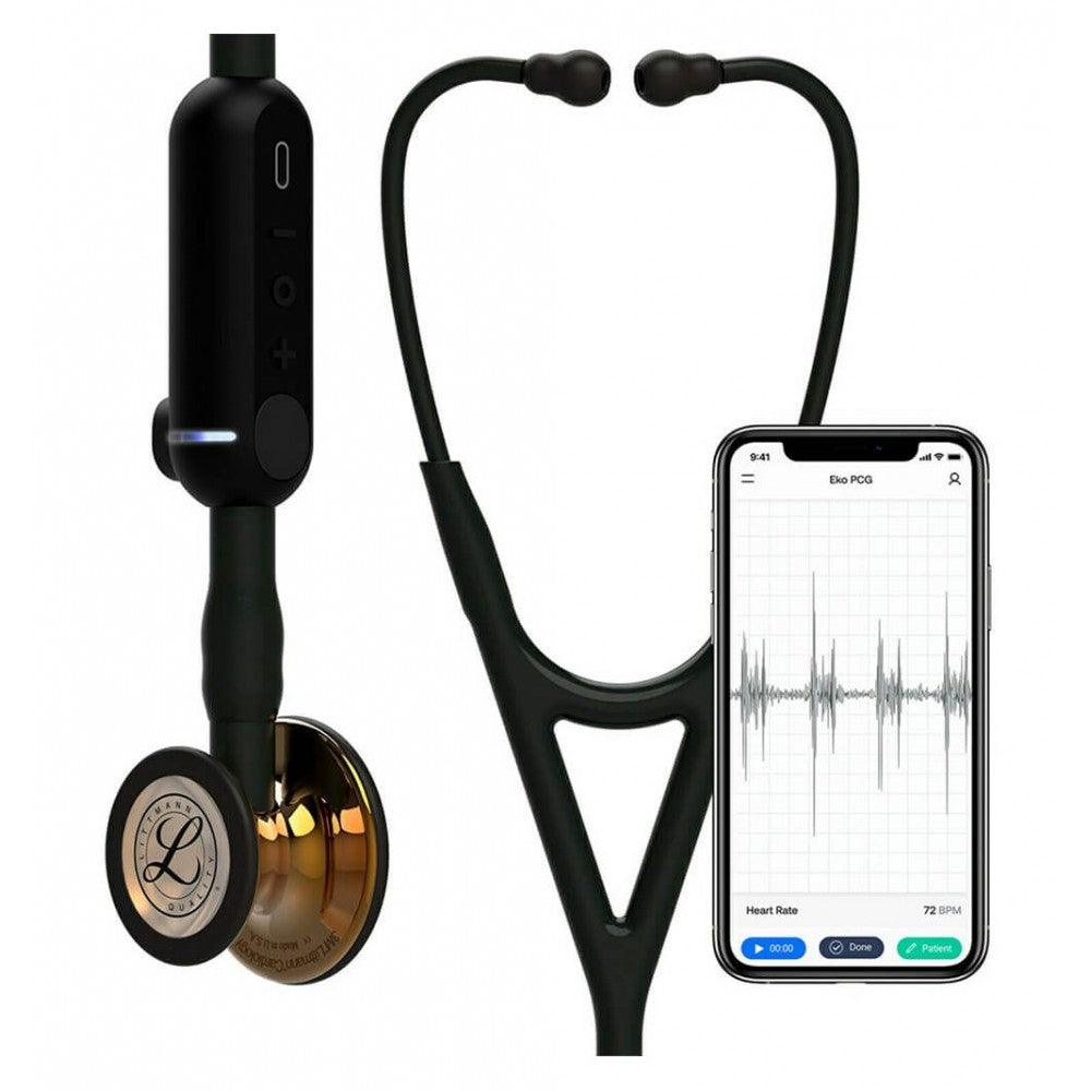 Stetoscop Electronic 3M™ Littmann® CORE Digital Negru Si Capsula Cupru (Black/High-Polish Copper)