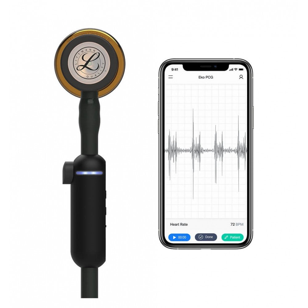Stetoscop Electronic 3M™ Littmann® CORE Digital Negru Si Capsula Cupru (Black/High-Polish Copper)
