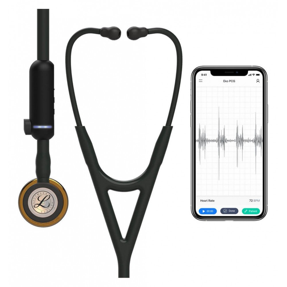 Stetoscop Electronic 3M™ Littmann® CORE Digital Negru Si Capsula Cupru (Black/High-Polish Copper)